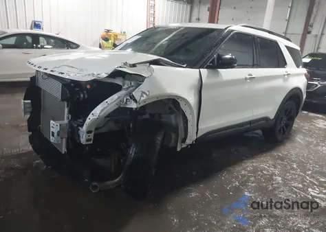 2022 Ford Explorer St из США, поврежденный, VIN 1FM5K8GC0NGA41883